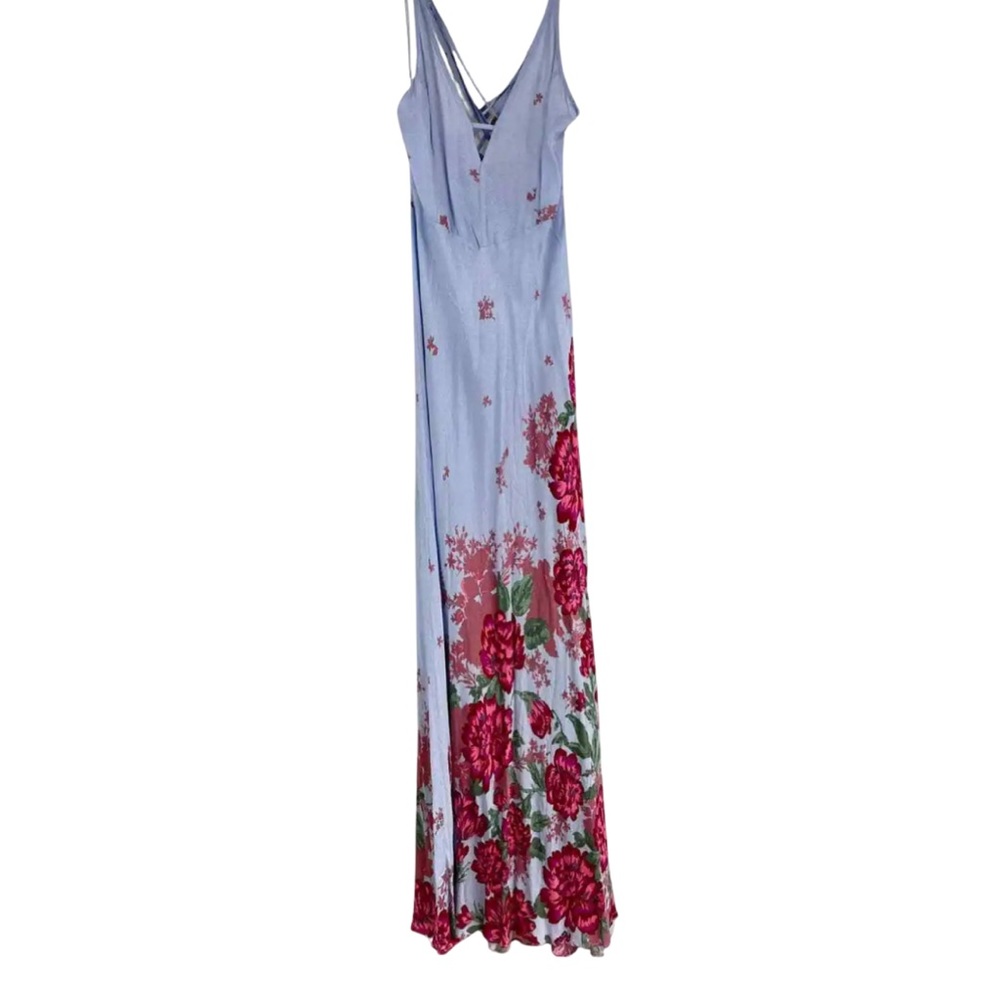 Free People Get To You Floral Maxi Sundress In Hydrangea Combo Size XS - Picture 4 of 11